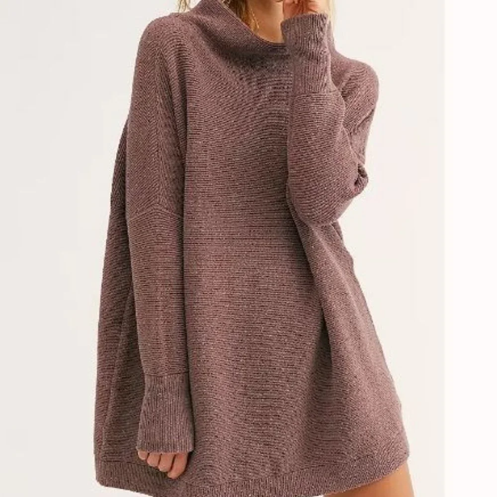 NWT Free People Ottoman sweater, brown/rose, XS - Picture 1 of 14